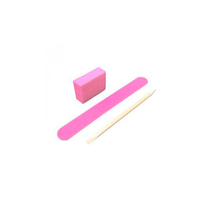 Kodi, одноразовый набор для маникюра 120/120 (розовый)