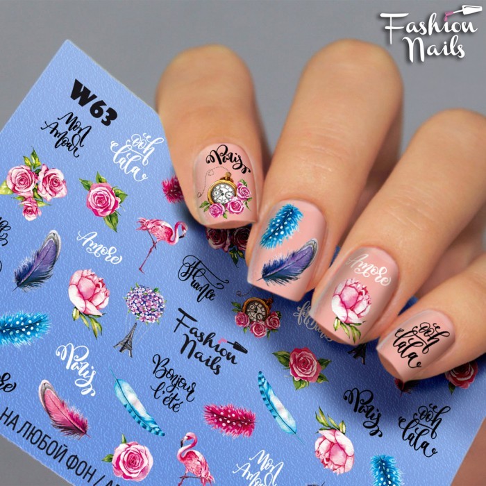 Fashion Nails, слайдер-дизайн "White" №63