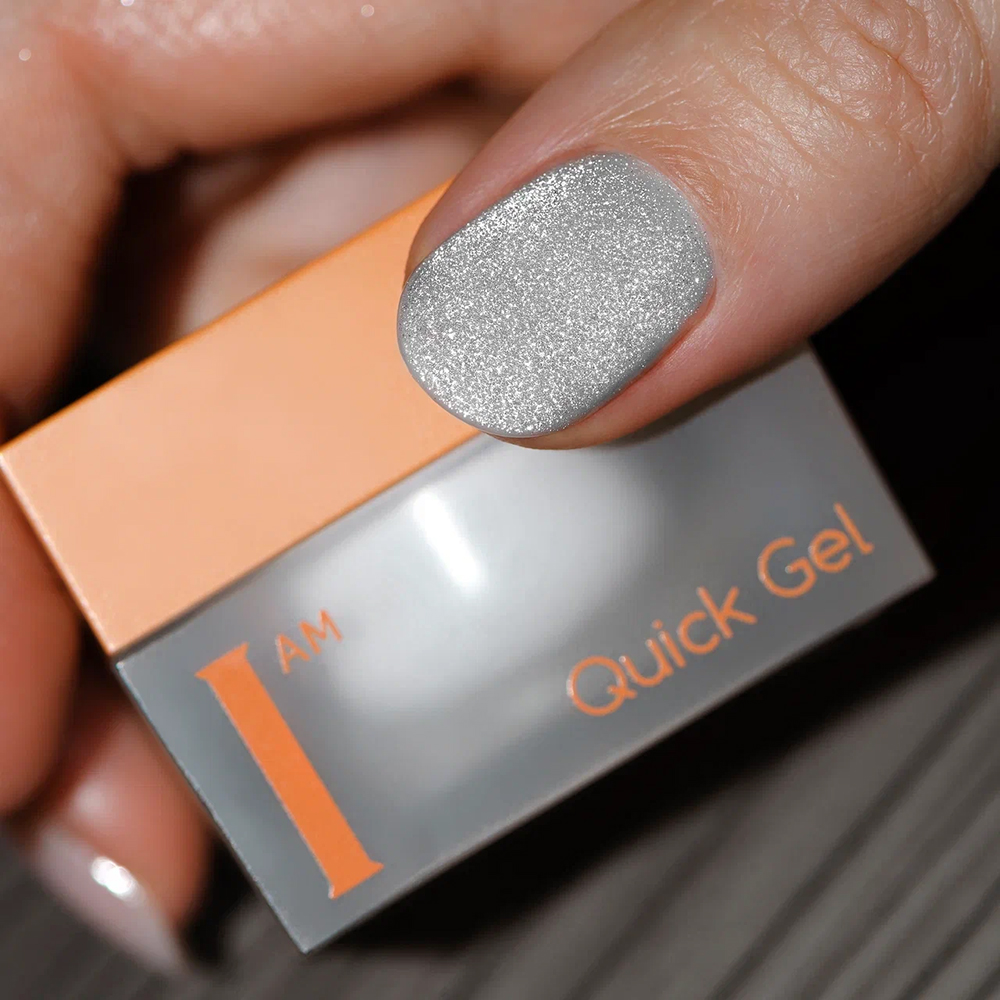 Дизайн ногтей. Товар: I am, Quick Gel Cat eye - скоростной жидкий гель с эффектом "кошачий глаз" №18, 12 мл