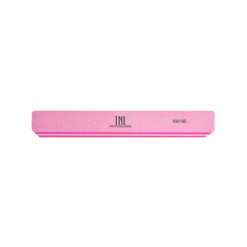 TNL, Шлифовщик в индивидуальной упаковке широкий 100/180 (розовый)