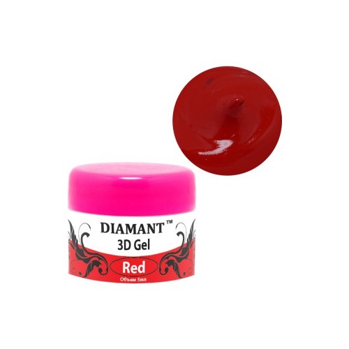 Diamant, 3D гель пломбир (Красный), 5 мл