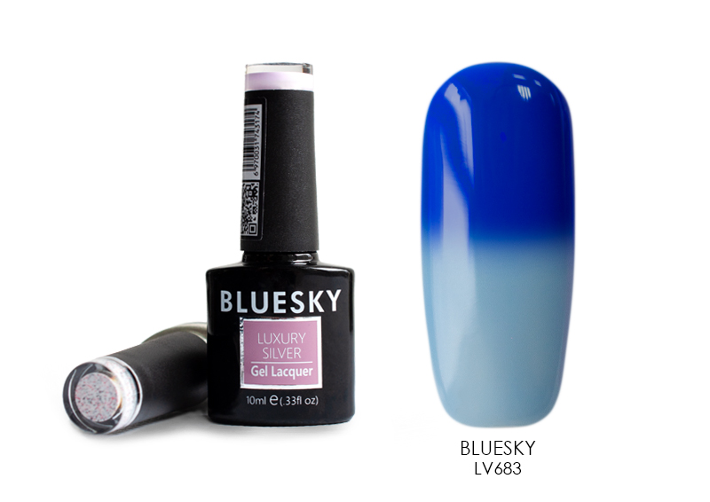 Bluesky, термо гель-лак Luxury Silver (LV683), 10 мл