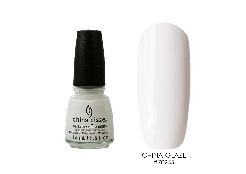 China Glaze, лак для ногтей (White On White №70255), 14 мл