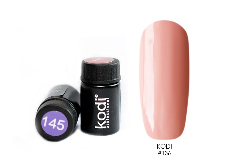 Kodi, цветная гель-краска биогель без липкого слоя (№136), 4 мл