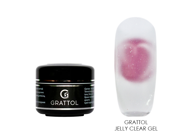 Grattol, Jelly Clear Gel - моделирующий гель-желе (прозрачный), 50 мл