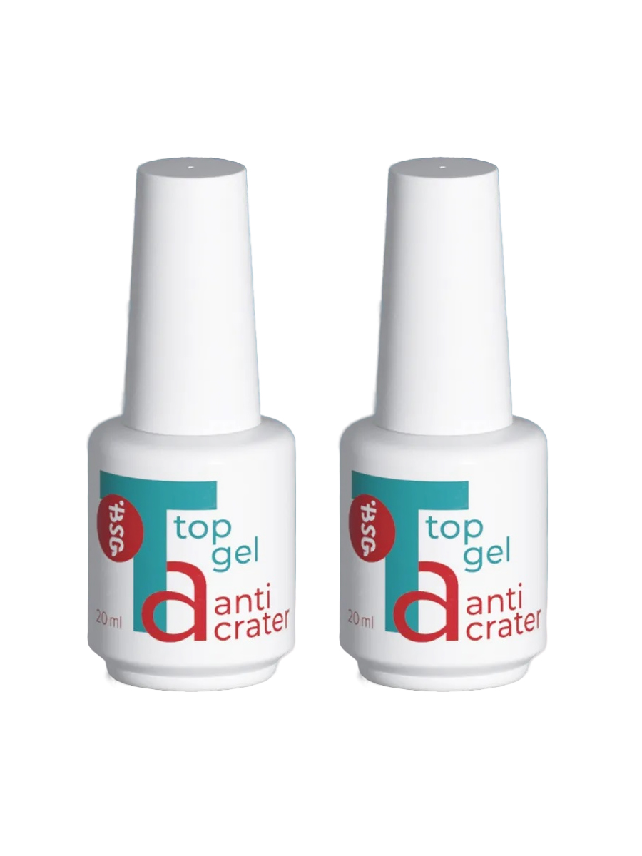 BSG, набор №16 топ для гель-лака Anticrater (нанесение "без кратеров"), 2 х 20 мл
