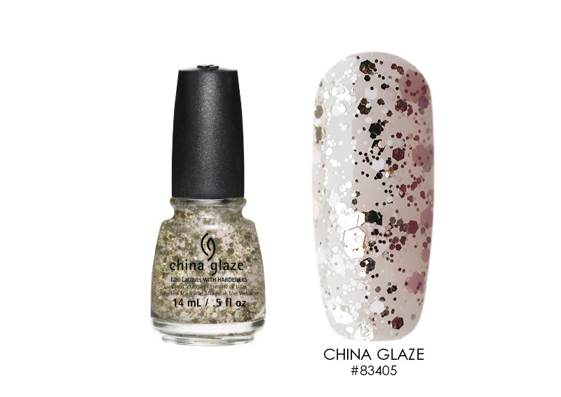 China Glaze, лак для ногтей (GLITTER ME THIS… Lacquer), 14 мл
