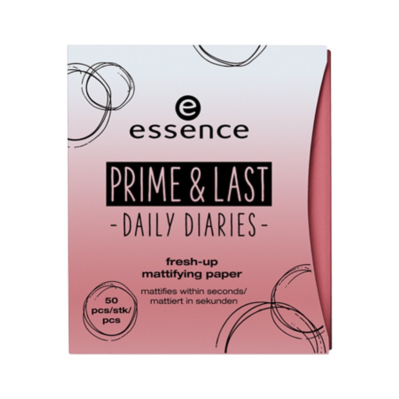 Essence, Prime & last -daily diaries - матирующие салфетки (т.01)