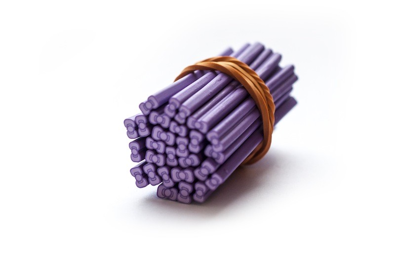 Фимо "Фиолетовые бантики", 5 мм, 1 шт