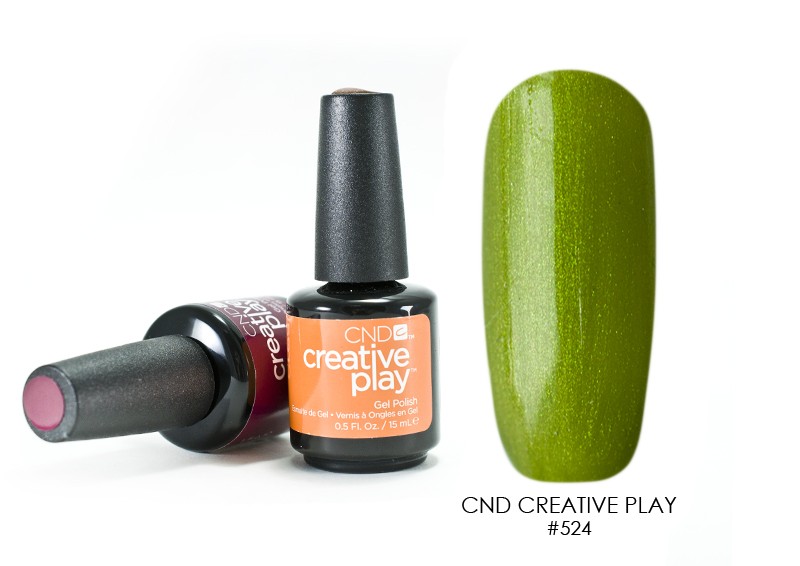 CND Creative Play Gel, гель-лак (№524 Green Scream), 15 мл