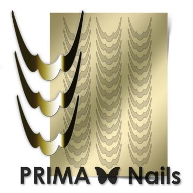 PrimaNails, Метализированные наклейки (CL-009, золото)