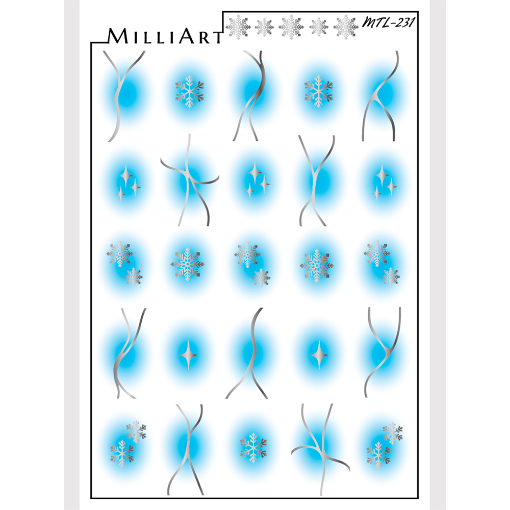 Anna Tkacheva, слайдер-дизайн MilliArt металлик MTL-231 Anna Tkacheva, слайдер-дизайн MilliArt металлик MTL-231