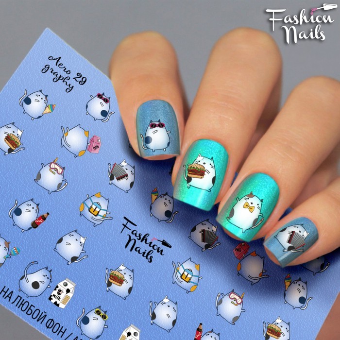 Fashion Nails, слайдер-дизайн "AEROgraphy" №29 Fashion Nails, слайдер-дизайн "AEROgraphy" №29