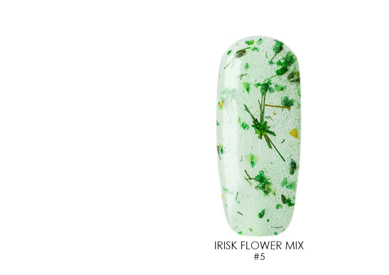 Irisk, гель-лак каучуковый "Flower Mix" (№05), 5 мл