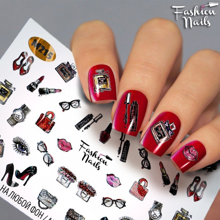 Fashion Nails, слайдер-дизайн "Metallic" №215 Fashion Nails, слайдер-дизайн "Metallic" №215
