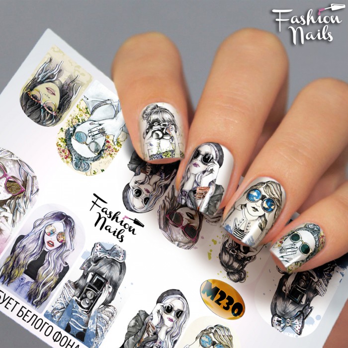 Fashion Nails, слайдер-дизайн "Metallic" №230 Fashion Nails, слайдер-дизайн "Metallic" №230