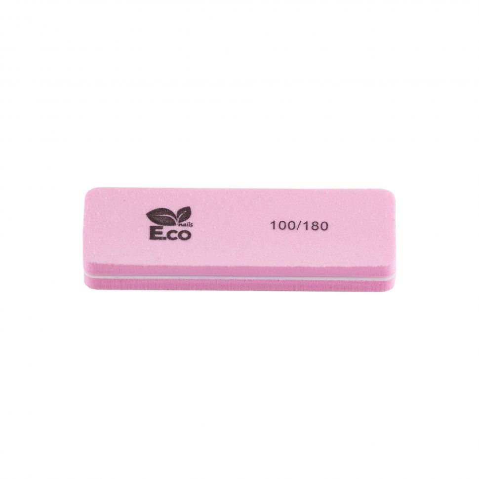 E.co Nails, мини-баф 100/180 (розовый)