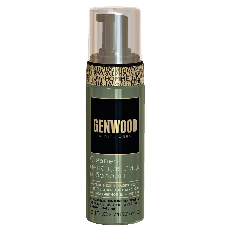 Estel, Genwood - Cleaner-пена для лица и бороды, 150 мл