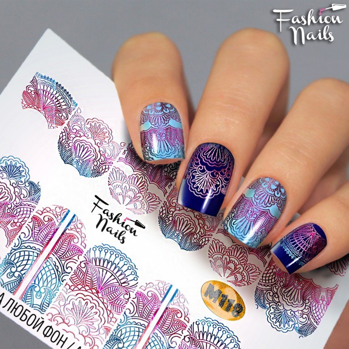 Fashion Nails, слайдер-дизайн "Metallic" №118