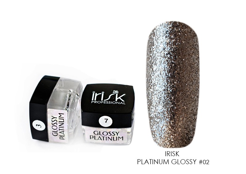 Irisk, гель-лак Glossy Platinum (№02), 5 мл Irisk, гель-лак Glossy Platinum (№02), 5 мл