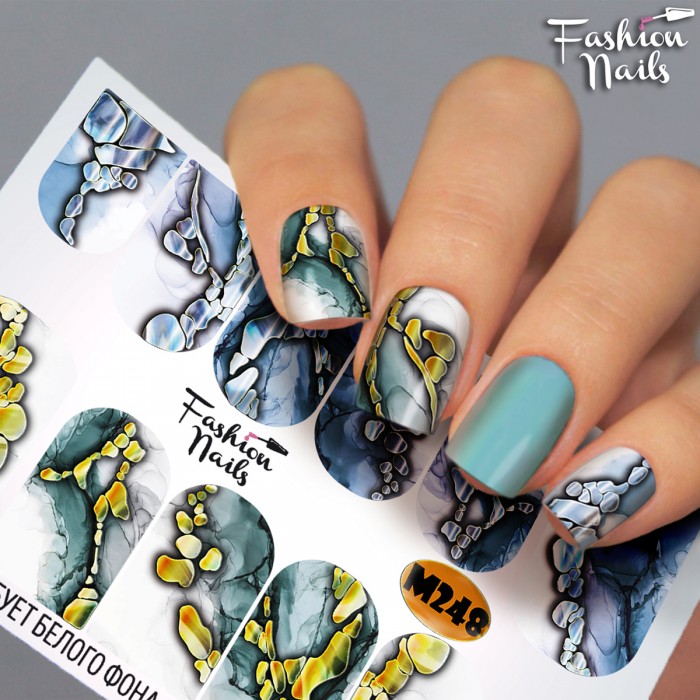 Fashion Nails, слайдер-дизайн "Metallic" №248 Fashion Nails, слайдер-дизайн "Metallic" №248