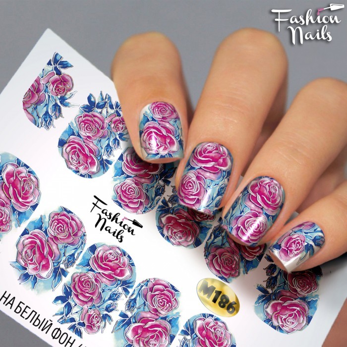 Fashion Nails, слайдер-дизайн "Metallic" №186