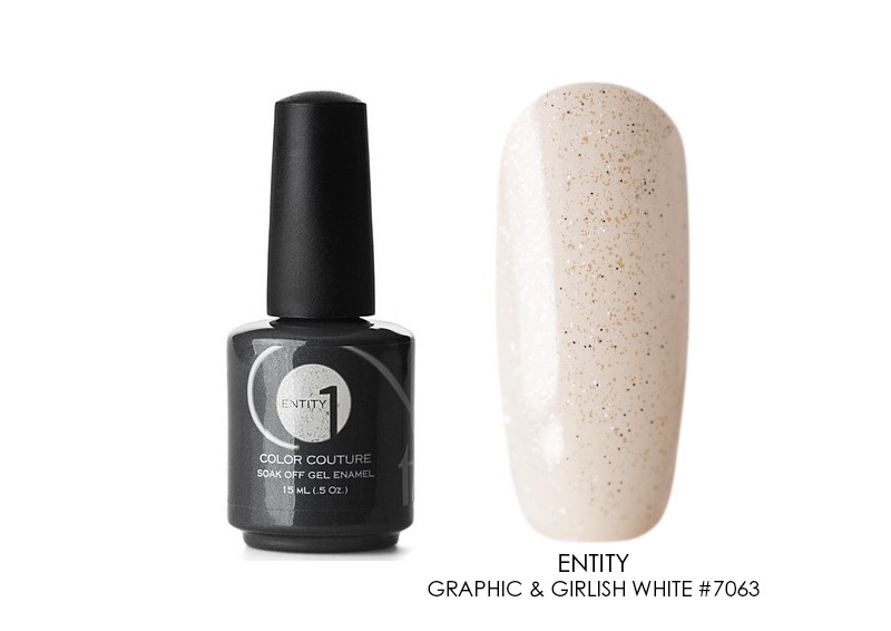 Entity One Color Couture, гель-лак (Graphic & Girlish White №7063), 15 мл