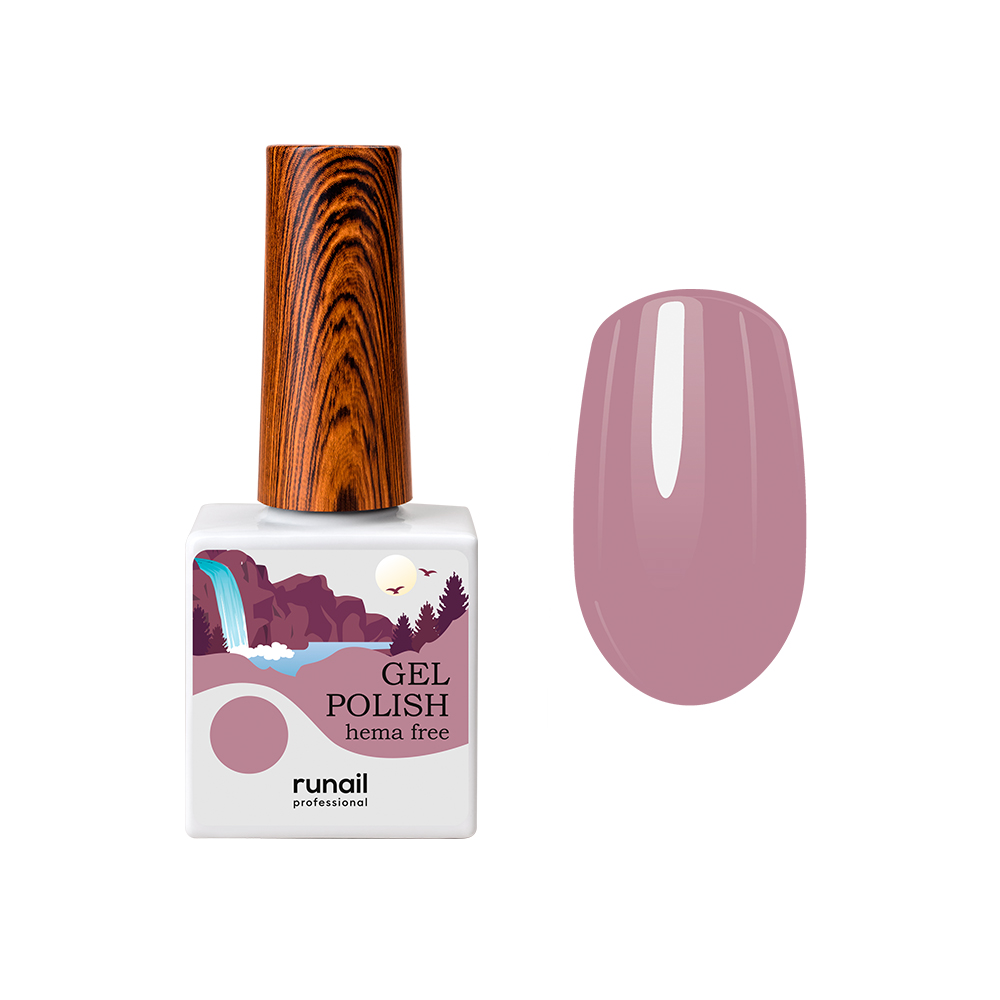 RuNail, Hema free - гипоаллергенный гель-лак №9889, 10 мл