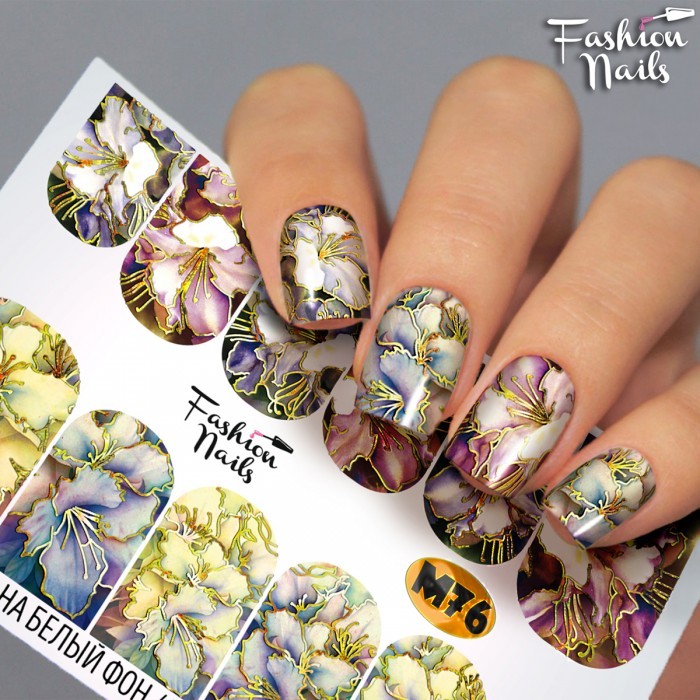 Fashion Nails, слайдер-дизайн "Metallic" №76 Fashion Nails, слайдер-дизайн "Metallic" №76