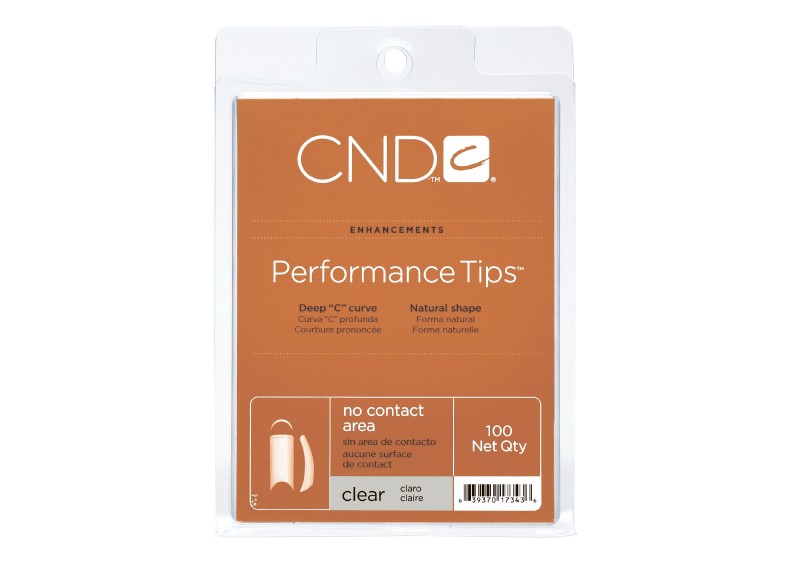 CND, Performance Tip Clear - типсы (прозрачные), 100 шт