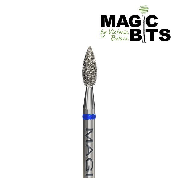Magic Bits, алмазная фреза пламя (2.7 мм, средней мягкости) Magic Bits, алмазная фреза пламя (2.7 мм, средней мягкости)