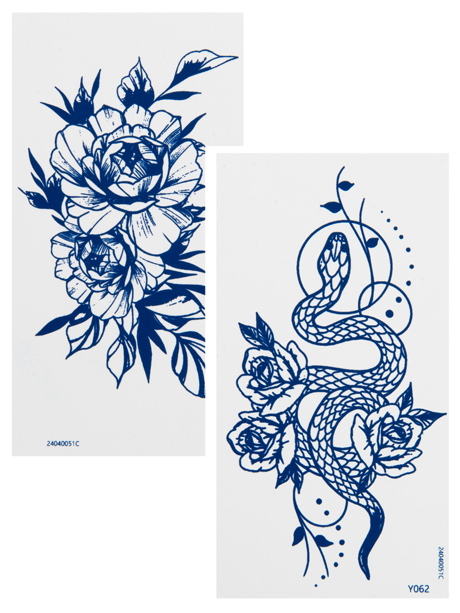 Irisk, набор №21 INK TATOO - тату реалистичная долговременная для тела, 2 шт Irisk, набор №21 INK TATOO - тату реалистичная долговременная для тела, 2 шт