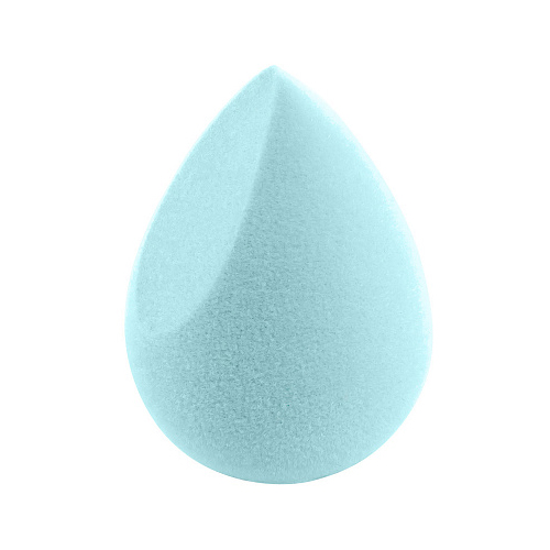 Irisk, спонж для макияжа бархатный, каплевидный скошенный (голубой)