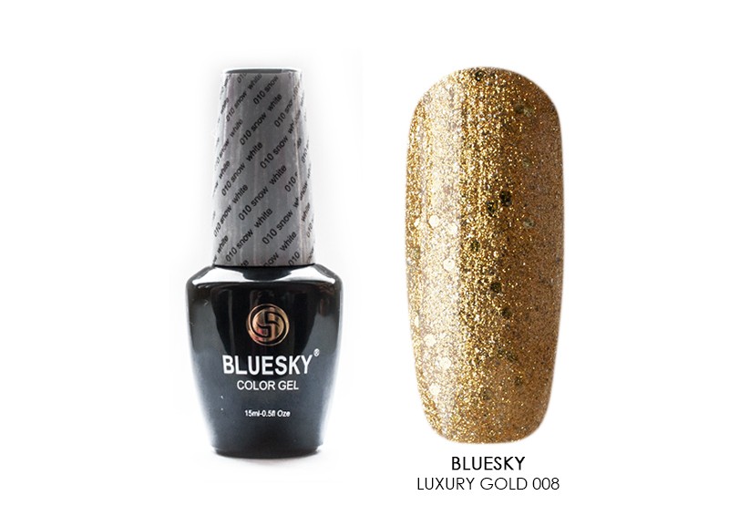 Bluesky, гель-лак (Luxury gold 008), 15 мл