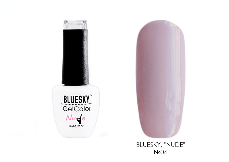 BlueSky, гель-лак "Nude" №06, 8 мл BlueSky, гель-лак "Nude" №06, 8 мл