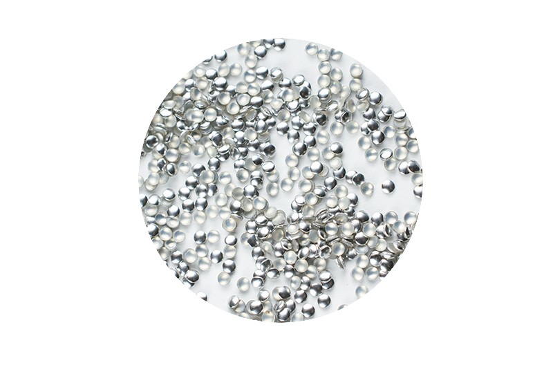 Металлические заклепки (круглые, серебристые), 100 штук