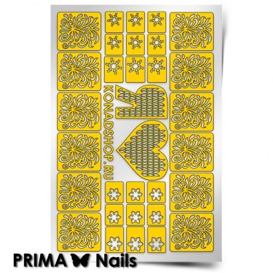 PrimaNails, Трафарет для дизайна ногтей (Зимний сюрприз)