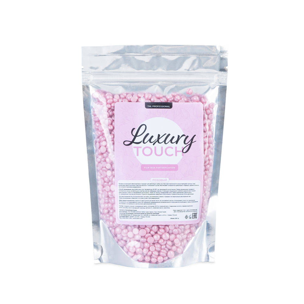 TNL, Luxury Touch - пленочный воск для депиляции (розовый), 250 гр