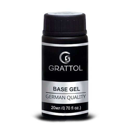 Grattol, Rubber Base Gel Extra Cremnium - каучуковая база (густая с частицами кремния), 20 мл