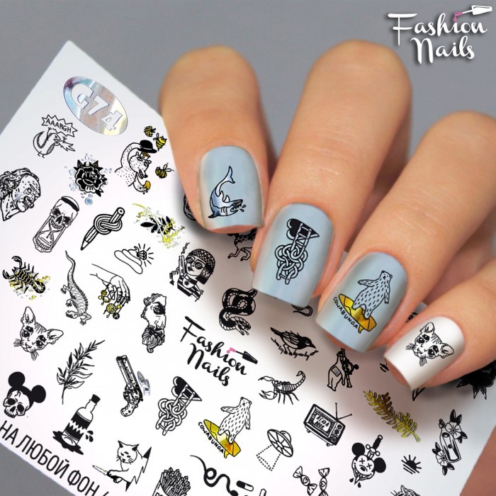 Fashion Nails, слайдер-дизайн "Galaxy" №74