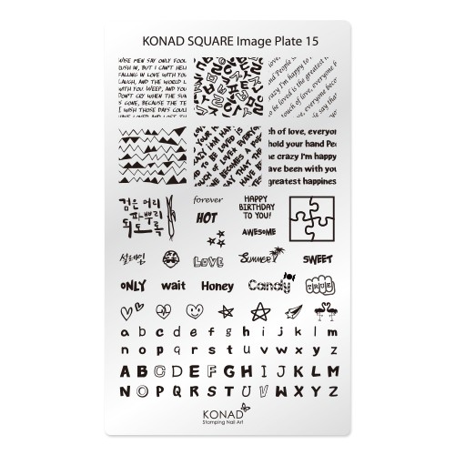 Konad, square image plate 15