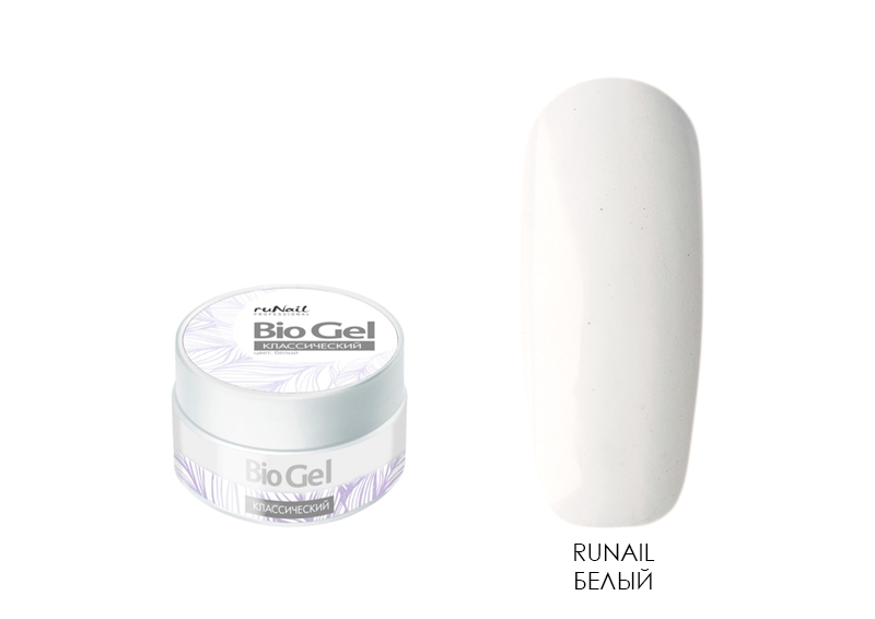 RuNail, однофазный биогель (белый), 15 гр