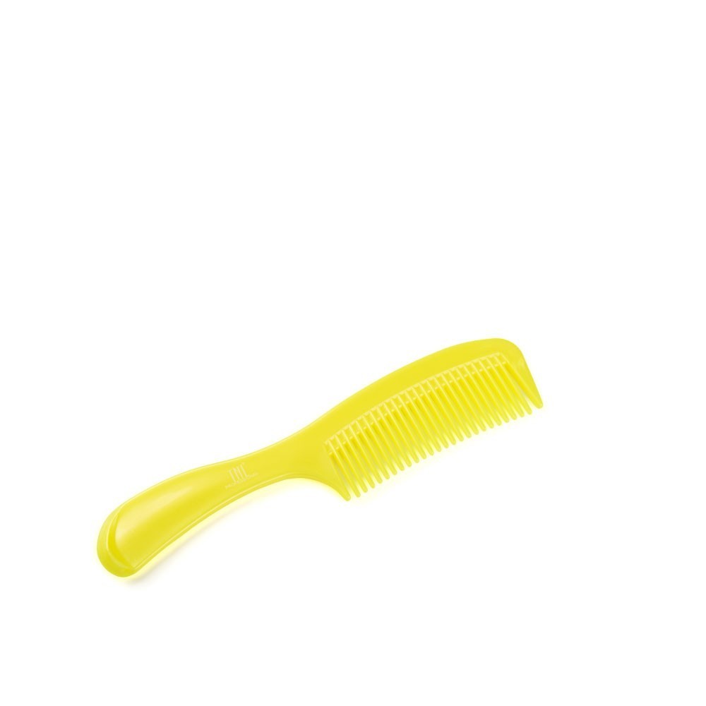 Tnl, расческа для волос широкая с ручкой (желтая)