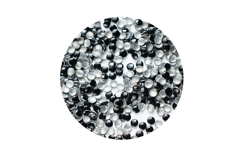 Металлические заклепки (круглые, черные), 100 штук
