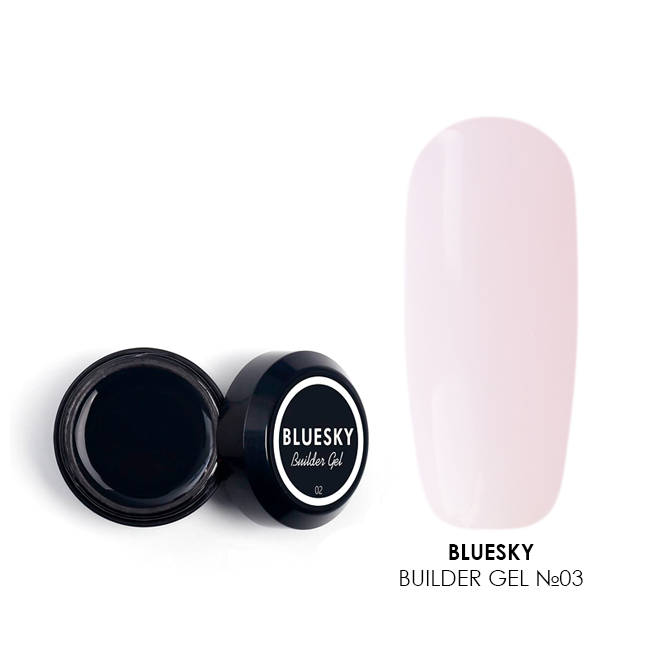 BlueSky, Builder gel - моделирующий гель (прозрачно-розовый №03), 15 мл
