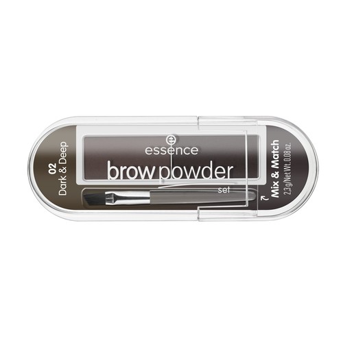 Essence, BROW POWDER SET - тени для бровей (для брюнеток т.02)