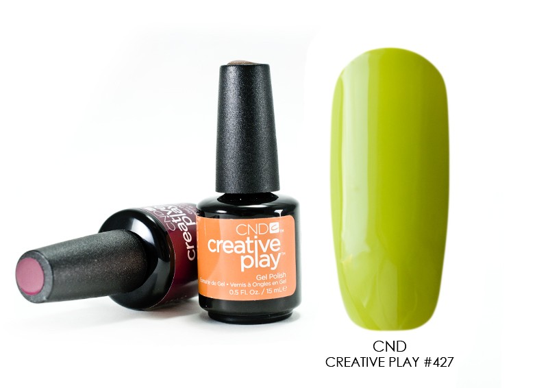 CND Creative Play Gel, гель-лак (№427 Toe The Lime), 15 мл