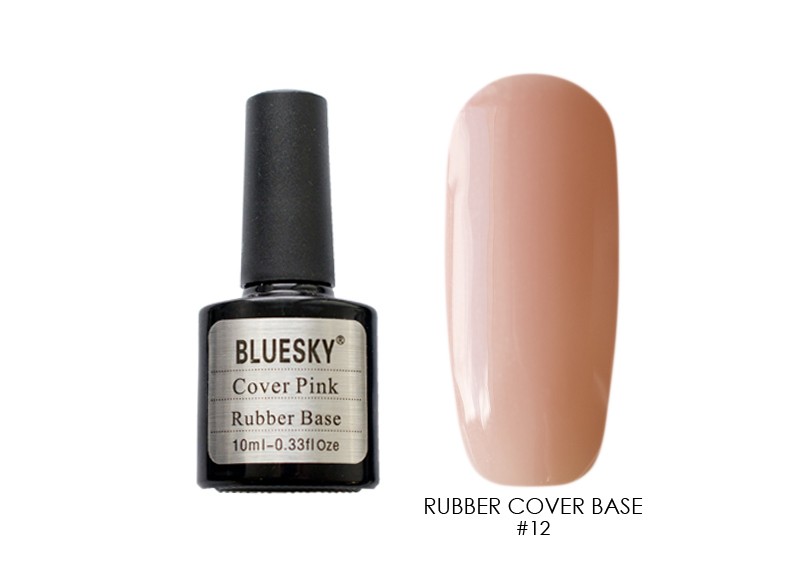Bluesky, Rubber base cover pink - камуфлирующая каучуковая основа, база (№12), 10 мл