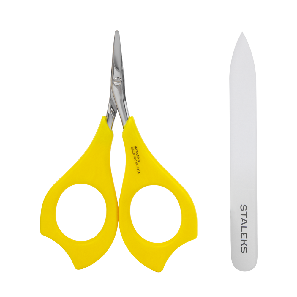 Staleks, BEAUTY & CARE 10 TYPE 6 - набор маникюрный (ножницы детские + пилка)