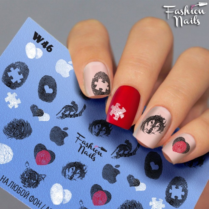 Fashion Nails, слайдер-дизайн "White" №46